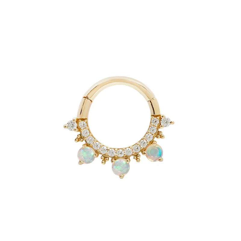 Buddha Jewelry Gigi - CZ + Opal Clicker - Image 10