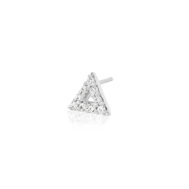 Junipurr Jewelry Gold Triangle With CZ Stones - Image 3