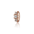 Maria Tash 2mm Diamond Princess Hoop Earring - Image 6