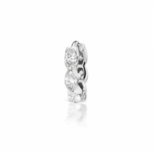 Maria Tash 6.5mm Invisible Set Diamond Marquise Eternity Ring - Image 3