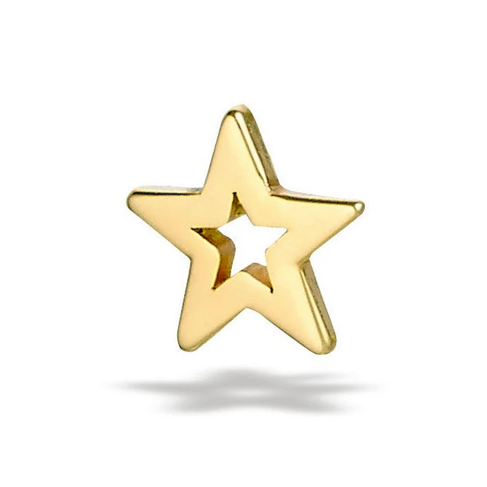 Open Shapes Design Tops in 14k Gold (5mm) - Image 7